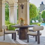 Madrone Indoor-outdoor Dining Table, Golden Dark Bronze Outdoor Dining Tables Brown 13