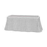 Newport Rattan Rectangular Ottoman W/ Cushion
