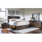 Complete Panel Bed W. 2 Side Storage Queen 5/0 - Image 5
