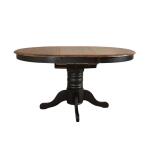 Carolina Crossing 5 Piece Pedestal Table Set- Black Dining Sets Black 8