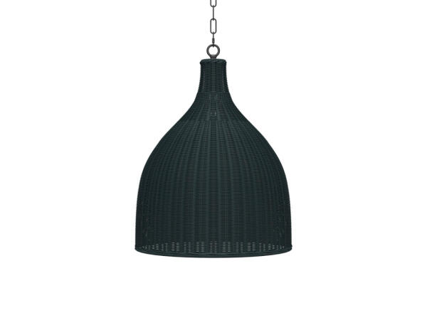 Hampton Rattan Pendant Medium Lighting Blue