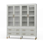 Kagu 4 Door Tall Cabinet W/ Premium Rattan