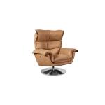 Ranlo Leather Swivel Arm Chair Chairs Bassett Furniture 30