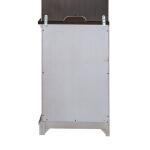 Ocean Isle Left Pier Base Entertainment Stands Antique White w/ Weathered Pine 13