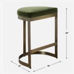 Ivanna Counter Stool, Brass – Moss Barstools Barstools 21