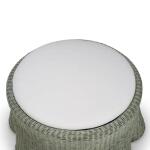 Newport Rattan Ottoman W/ Cushion Ottomans & Poufs Architectural White 20