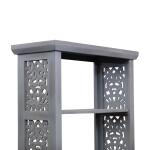 Trellis Lane Accent Bookcase- Grey Bookcases Bookcases 17