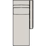 Sectionals 204 Raiden Stationary Sectional with Two-Piece Back Sectionals Bradington-Young 17