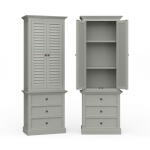 Cottage Tall Shutter Cabinet