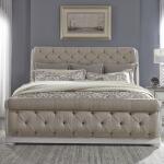 Abbey Park King Uph Sleigh Bed Beds Antique White & Weathered Brown 5