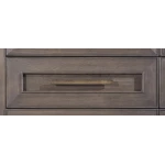 Credenza With Stone Top Dining Storage Brown 21