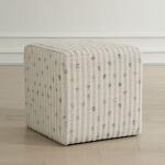Joie Ottoman, Sea Blue Ottomans & Poufs Cream 12