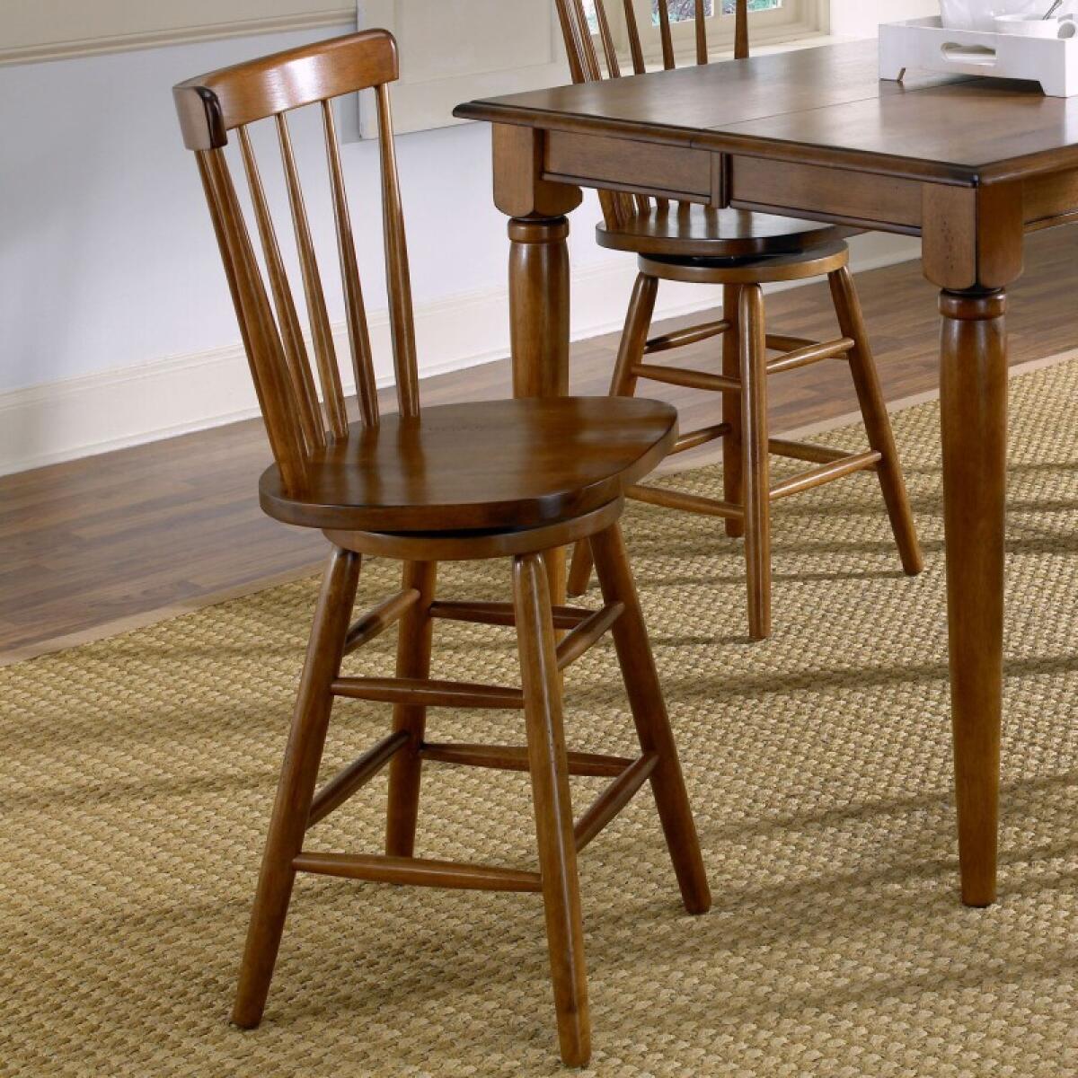 e62179dd5c4c85af357535015a1a43df Creations 24 Inch Swivel Counter Chair - Tobacco - Image 1