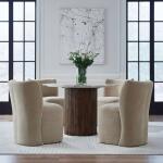 Accent Dining Chair w/ Casters - Wicker - Image 3