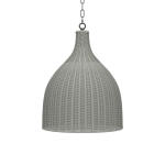 Hampton Rattan Pendant Medium Lighting Blue 13