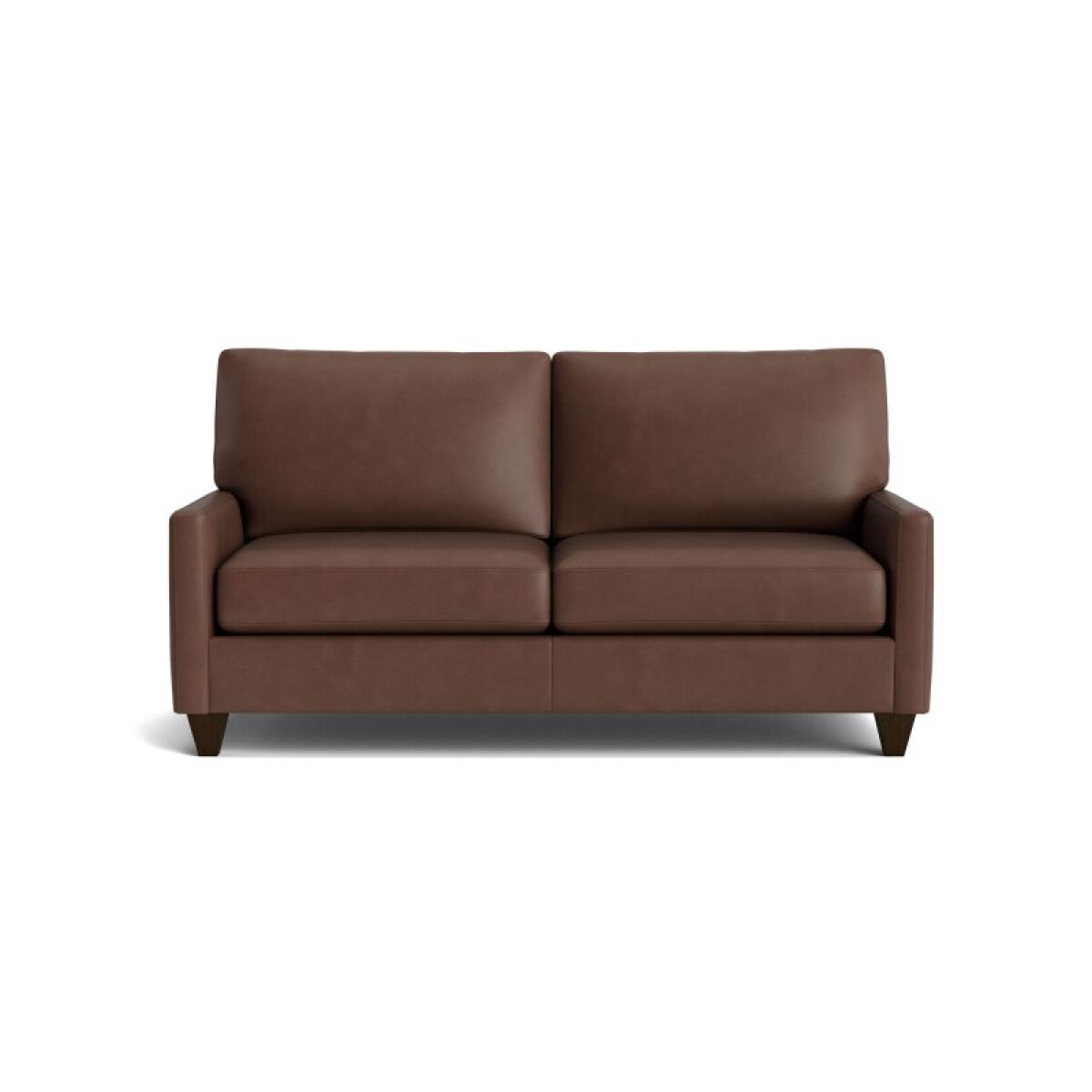 e658e2f99368ac485a5eac0dca1f88f0 True Custom™ True Custom® Leather Track Arm Studio Sofa - Image 1
