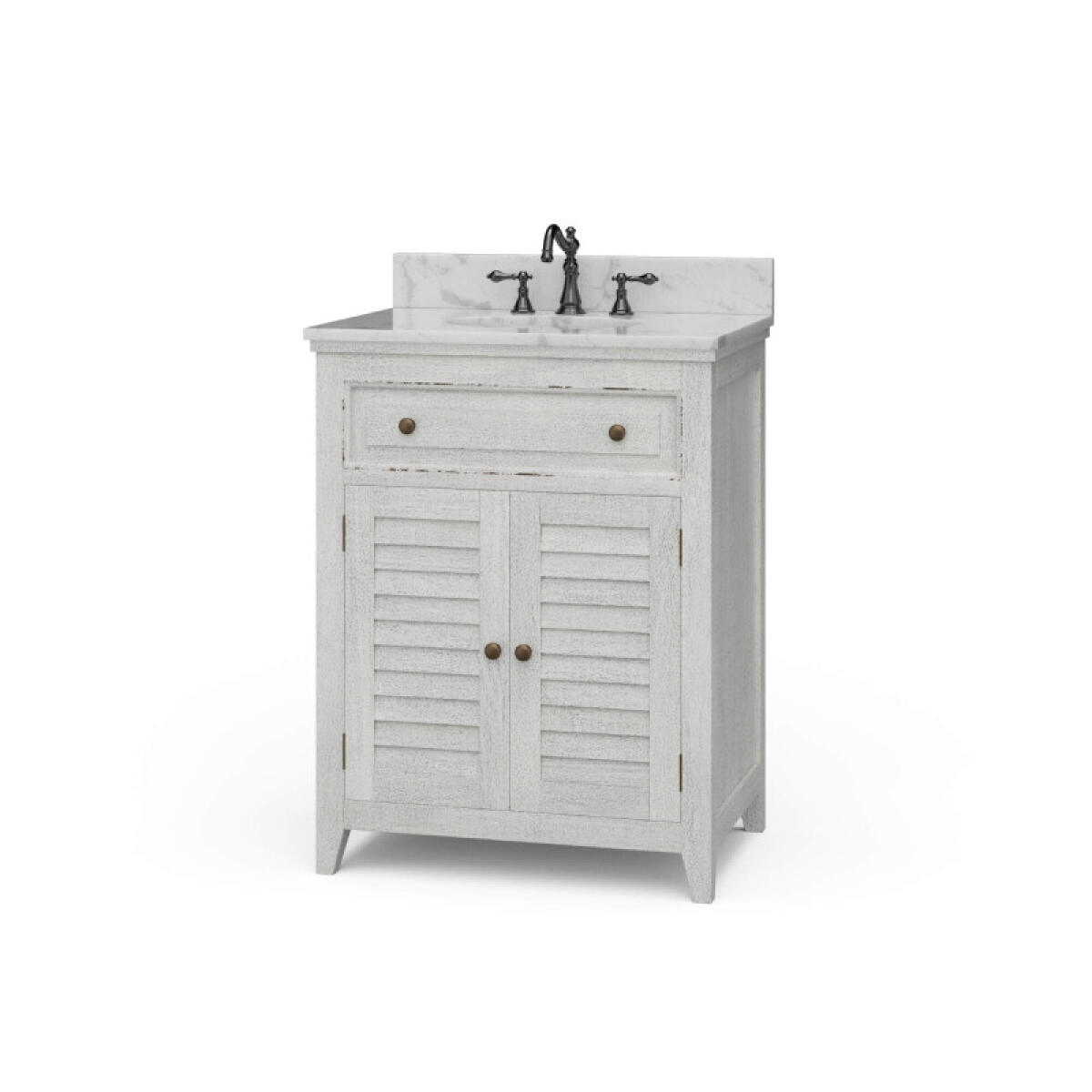 Shutter Vanity W/ Sink & Marble Top Accent Furniture Accent Furniture 2 Shutter Vanity W/ Sink & Marble Top Accent Furniture Accent Furniture 2