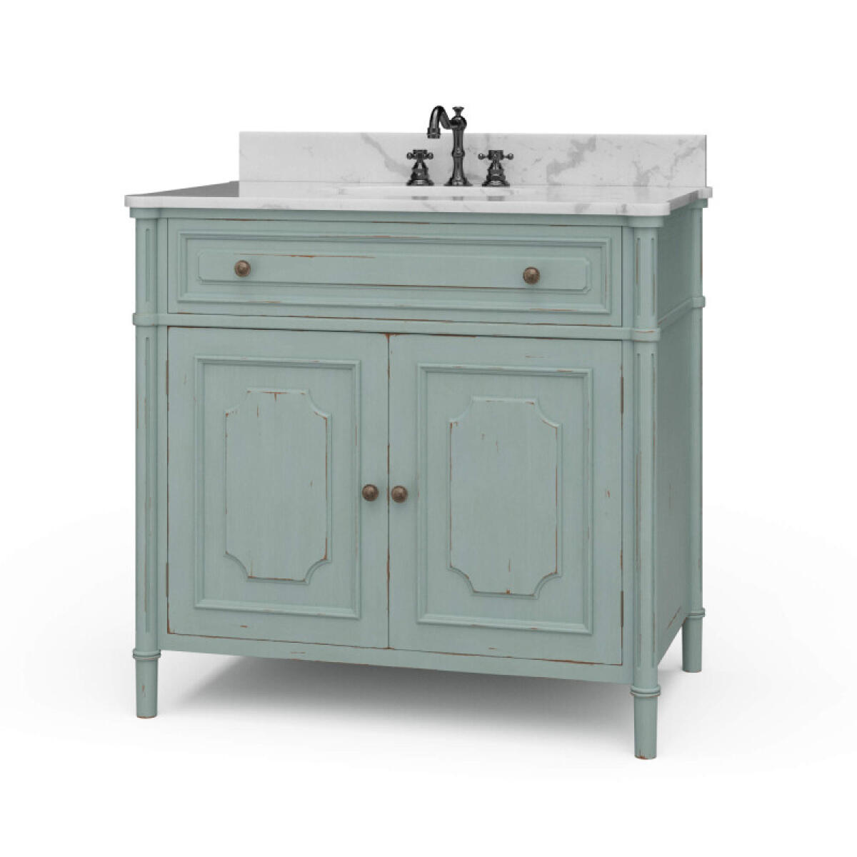 e67d149e709c862d47339c76f78baacd Nantes Single Vanity W/ Sink & Marble Top - Image 1