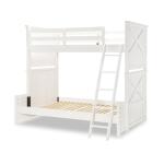 Complete Twin Over Full Bunk Bed White Finish - Image 8