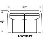 Warner Chair 220-75 Loveseats Bradington-Young 7