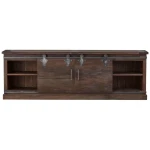 Sonoma Narrow Media Console 84” Entertainment Stands Bramble 14
