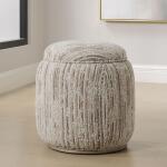 Dialogue Ottoman, Tan Ottomans & Poufs Cream 14
