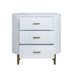 Astoria Three-Drawer Chest (White) Chests Chests 12