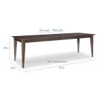 Louisa Rectangle Dining Table with Leaf - Image 6