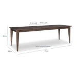 Louisa Rectangle Dining Table with Leaf - Image 5