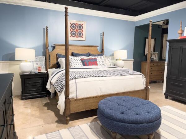 Complete High/low Poster Bed 6/6 King Beds Barnwood Oak 17