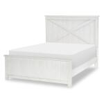 Complete Panel Bed Full 46 White Finish