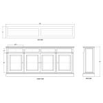 Hudson 4 Door Sideboard - Image 7