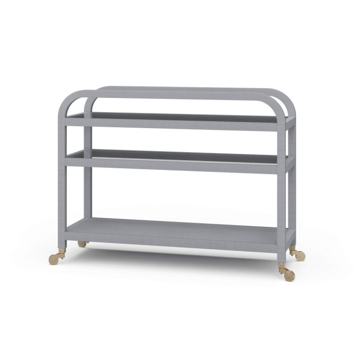 e758d110af635f0ad12eab8853b0c20b Vannes Bar Cart W/ Rattan - Image 1
