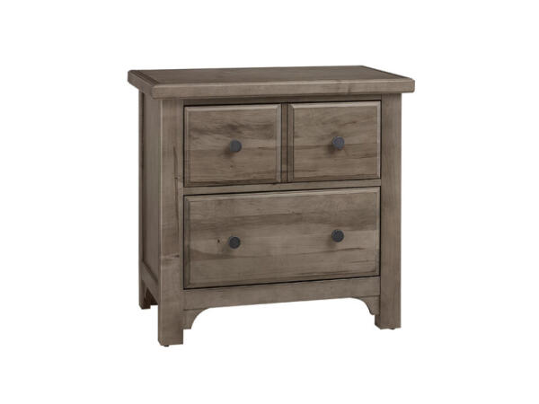 Cool Farmhouse NIGHT STAND – 2 DRWR Nightstands Gray