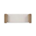 Newport Scalloped Rattan Bench - Image 8