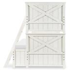 Complete Twin Over Full Bunk Bed White Finish - Image 5