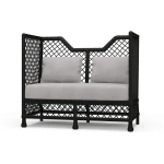 Rabana High Back Rattan Loveseat