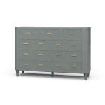 Lexington 9 Drawer Dresser W/ Rattan