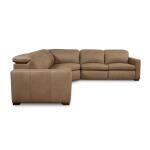 Caswell Leather Power Reclining L-Shaped Sectional Sectionals Bassett Furniture 15