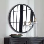 Dandridge Round Mirror, Black - Image 5