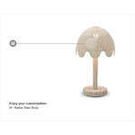 Scalloped Rattan Table Lamp - Image 3