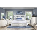 TY4421 XXX's and OOO's BR Complete Panel Bed W Storage Footboard King 6/6 - Image 4