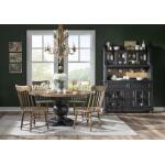 Turned Spindle Side Chair Barnwood Oak CLH4010-240 - Image 6