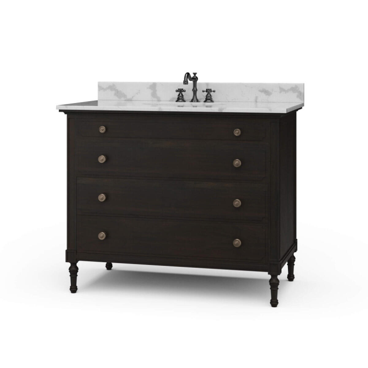 e8581c081808b3c42196b303c419615f Carrington Single Vanity W/ Sink & Marble Top - Image 1