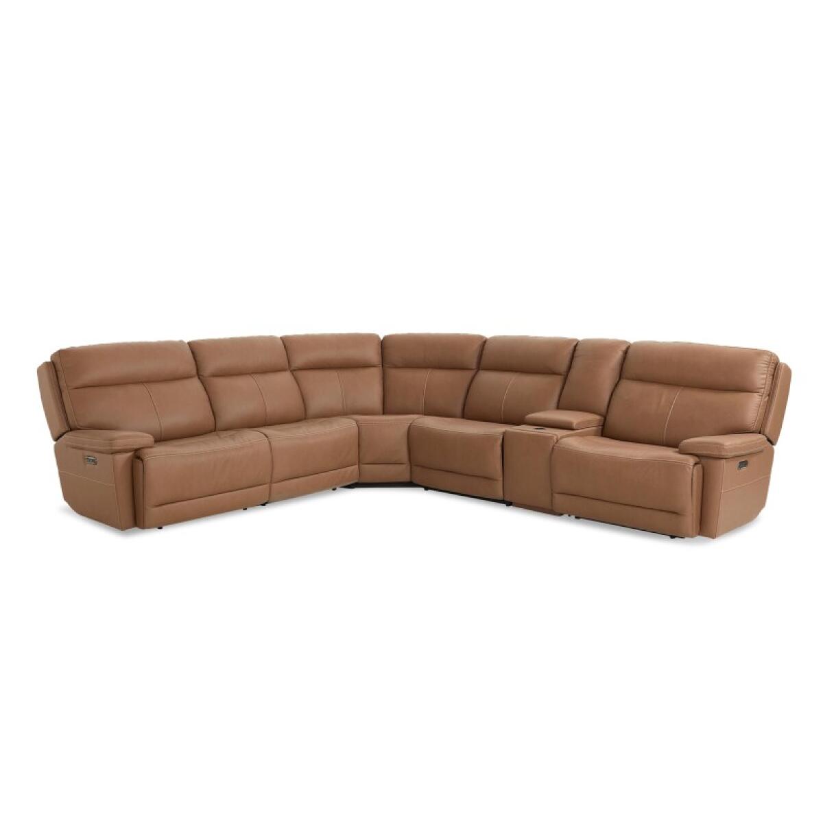 e86109edc06c795d6e981adf6a0b4937 Fletcher Leather Power Reclining Sectional - Image 1