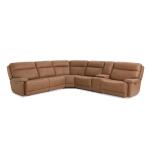 Fletcher Leather Power Reclining Sectional