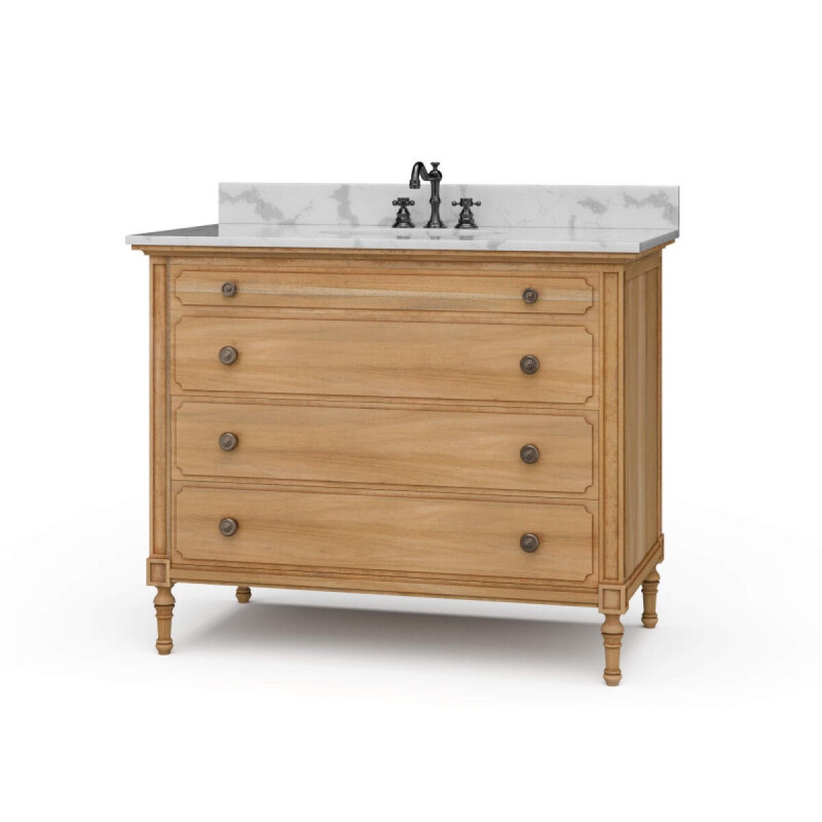 e877b1a539ac582274c75c13853a9390 Carrington Single Vanity W/ Sink & Marble Top - Image 1