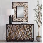 Teak Maze Rectangle Mirror - Image 3