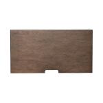 Americana Farmhouse Bedside Chest w/ Charging Station – Black Nightstands Brown 28