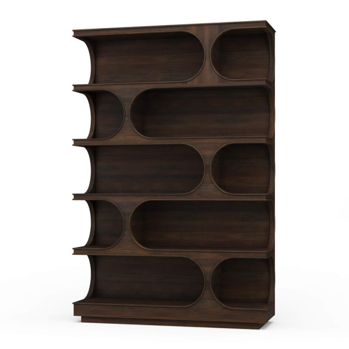 e916eee630accf177813d8be295d0f50 Vannes Crescent Bookcase - Image 1